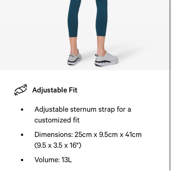 Lululemon Fast and Free Backpack Sparkle - Picture 9 of 10